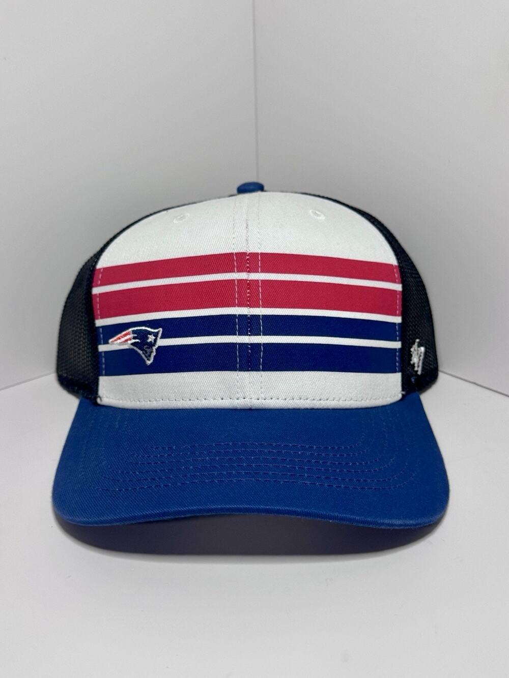 (Youth) ‘47 Trucker New England Patriots Adjustable Hat Mesh Navy/White